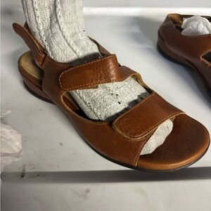 Clarks Tan Leather Sandals
